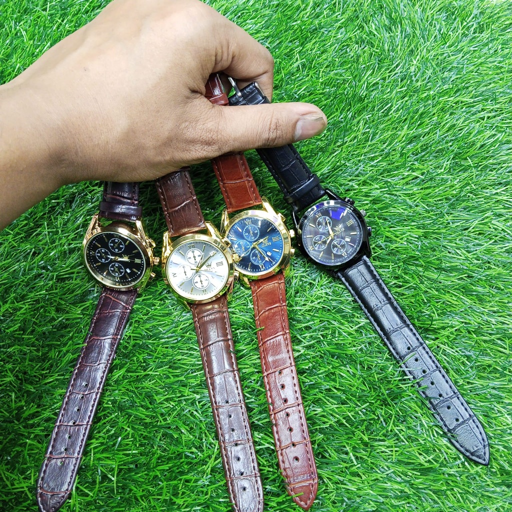OLEVS 5610 New Luxury Fashion Glass Quartz Analog Men Watch-Water Resistant