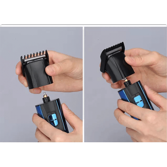 Kemei KM-6330 3-in-1 Rechargeable Hair Trimmer, Electric Shaver & Nose Clipper Grooming Kit For Men – Universal Voltage, 60 Min Runtime