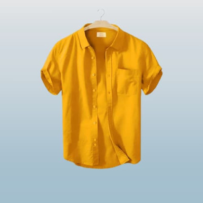 Men's Stylish Half Sleev  Casual  Solid Shirt ( Khatali )
