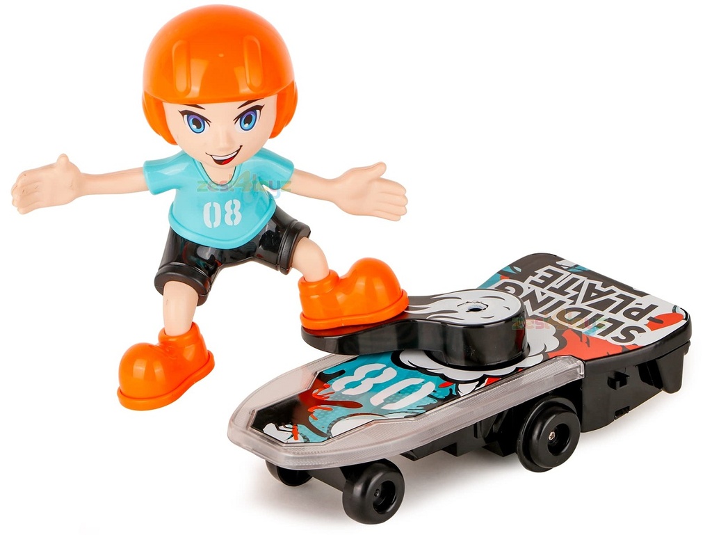 Sliding Plate -Electronic Stunt Skateboard Boy with Music & Light Effect (Multicolor)