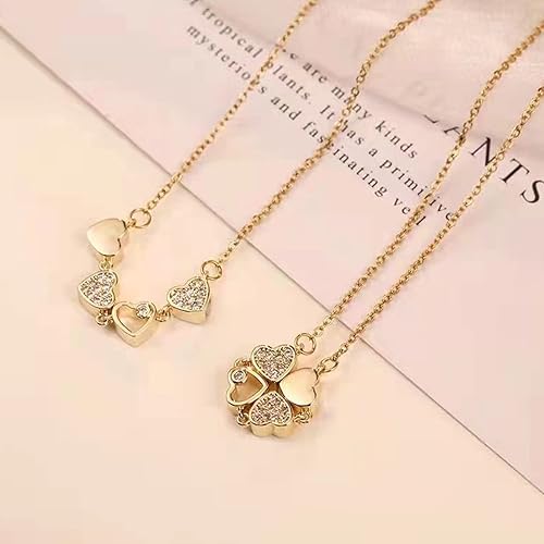 Love Heart Magnetic Pendant Chain Necklace