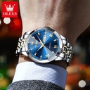 OLEVS 9931G New Exclusive Design Quartz Watch for Men  Nevy blue