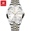 OLEVS 9931G New Exclusive Design Quartz Watch for Men ( White)