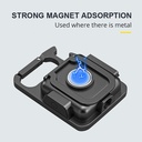 Multi-functional Outdoor Keychain Light with 800Lm COB and 3 Lighting Modes, for Camping, Hiking and Emergencies