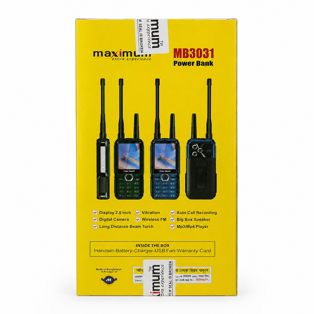 Maximum MB3031 Mobile Four Sim Dual Antina 6500mAh Battery