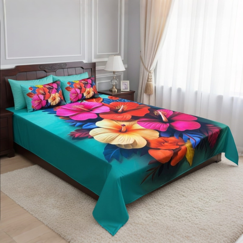 China Premium 3D Design Bed Sheet