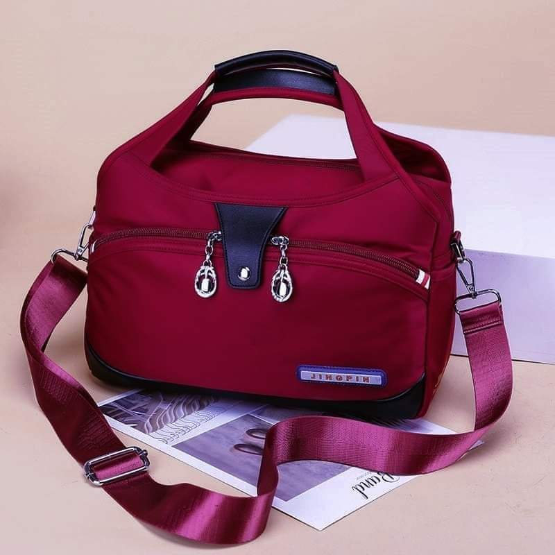 [6281] Large Capacity Waterproof Anti-theft Fashion (maroon)