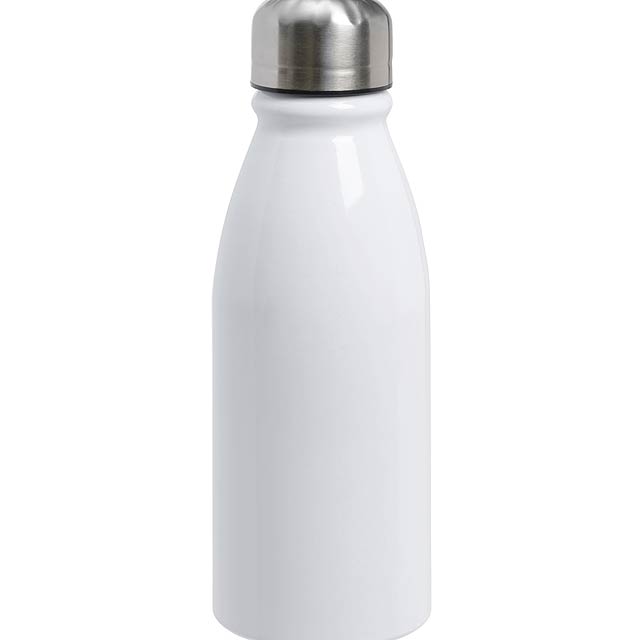 [7184] Silicon  bottle Fancy white 500 ml