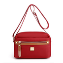 Nylon Fashion Cross-body Bag Lightweight Portable Shoulder Bag (maroon)