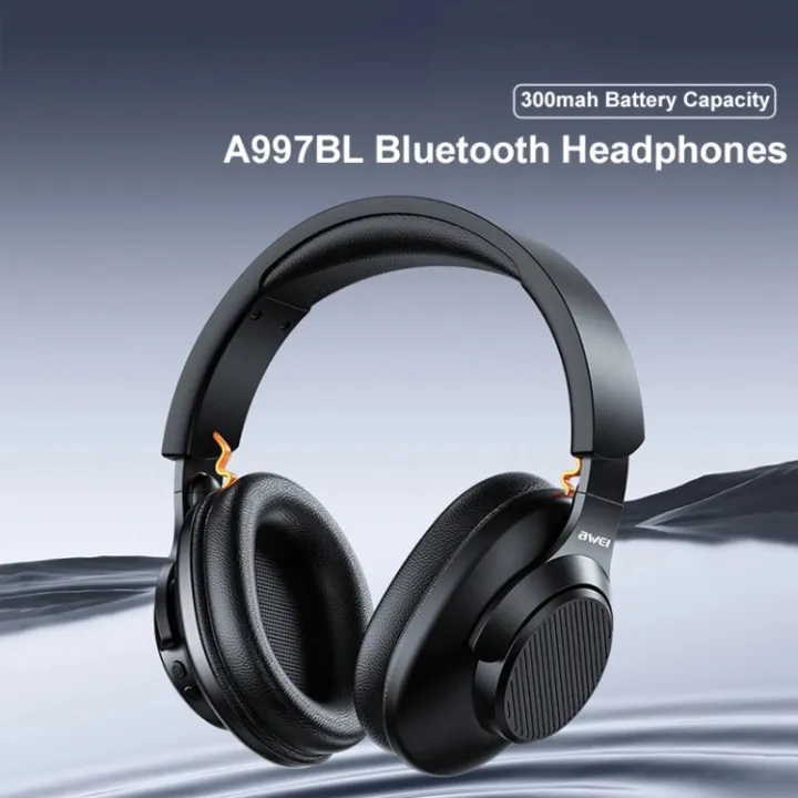 [8865] Awei A997BL Wireless Headphones Bluetooth Earphones Foldable Gaming Headset Sport Headphone with Mic Music Earbuds 300mAh