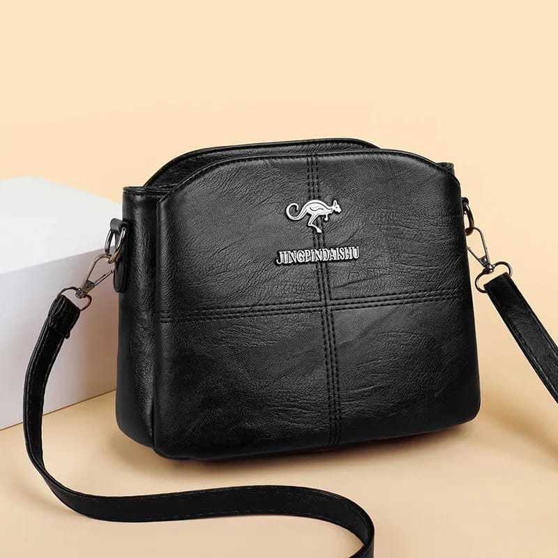 [9194] 3 Layers Luxury Messenger Crossbody Bags black