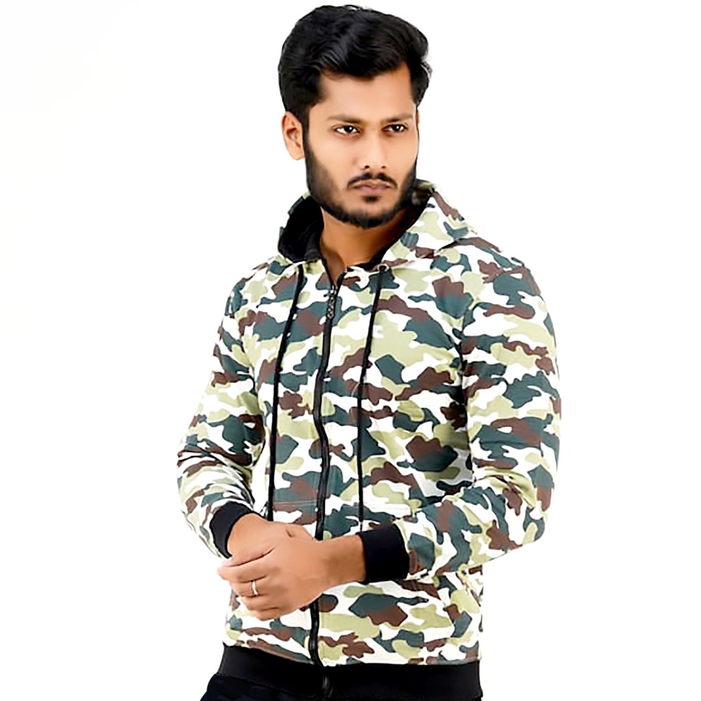 [3020] Men's Winter Only Hoodie-Camo cargo
