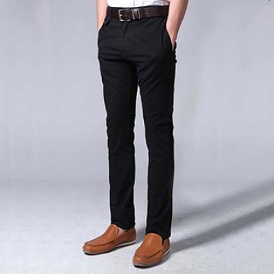 [3035] Men's Gabardine Pant (Black Color)