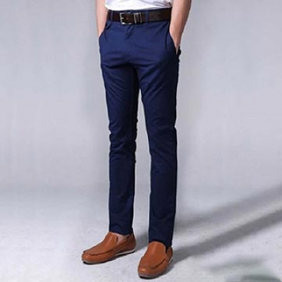 [3036] Men's Gabardine Pant (Navy Color)