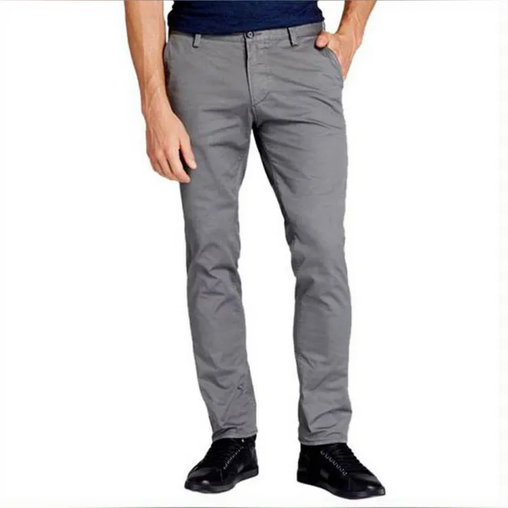 [3041] Men's Gabardine Pant (Ash Color)