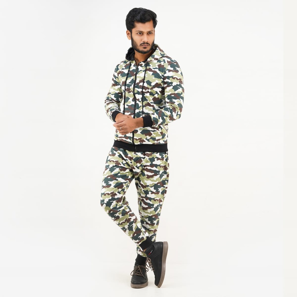 [3075] Men's winter Hoodie & Trouser Full Set