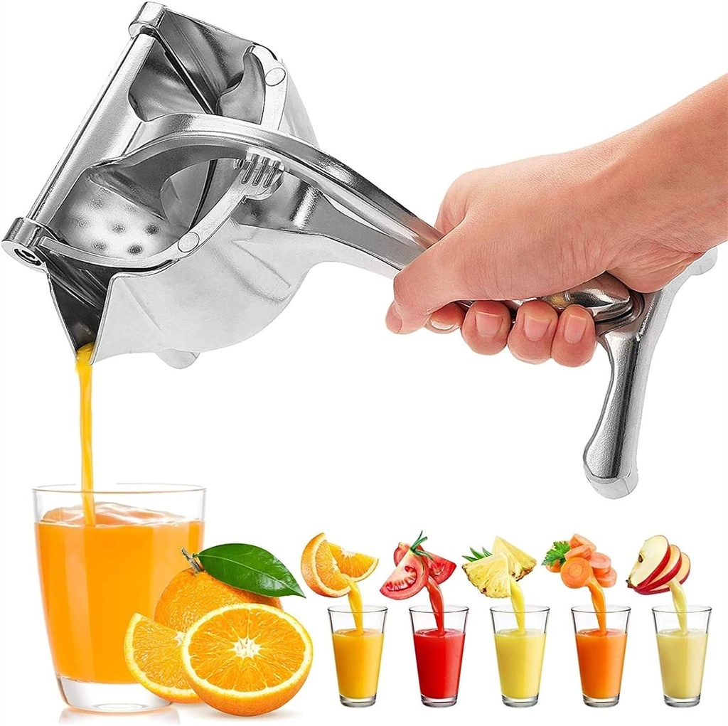 [3989] Aluminium Steel Heavy Duty Handhold Press Fruit Juicer, Fruit Manual & Instant juicer