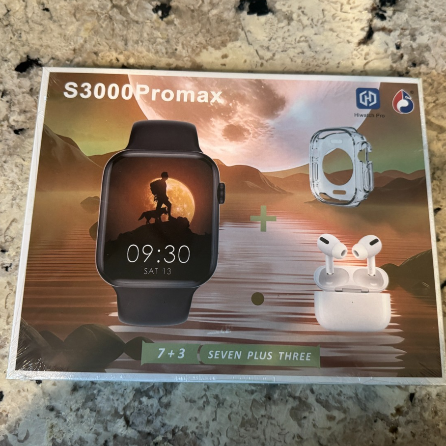 [4050] S3000 Pro Max 7+3 Smart Watch