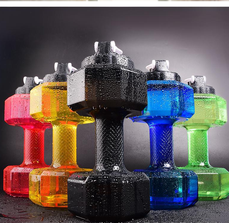 [4089] 2 in 1 Dumbbell Shape Water Bottle 2.8L