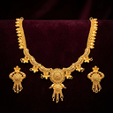 Gold Plated Necklace With Ear Ring