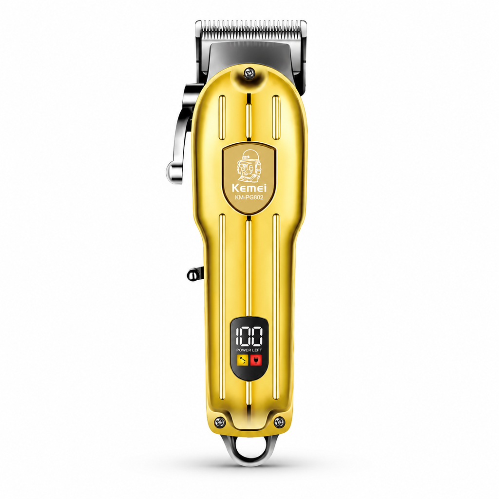 Kemei KM-223 Professional Zero-Gap Hair & Beard Trimmer for Men – High-Speed Motor, 2 Hrs Cordless Runtime with 5+ Guard Combs