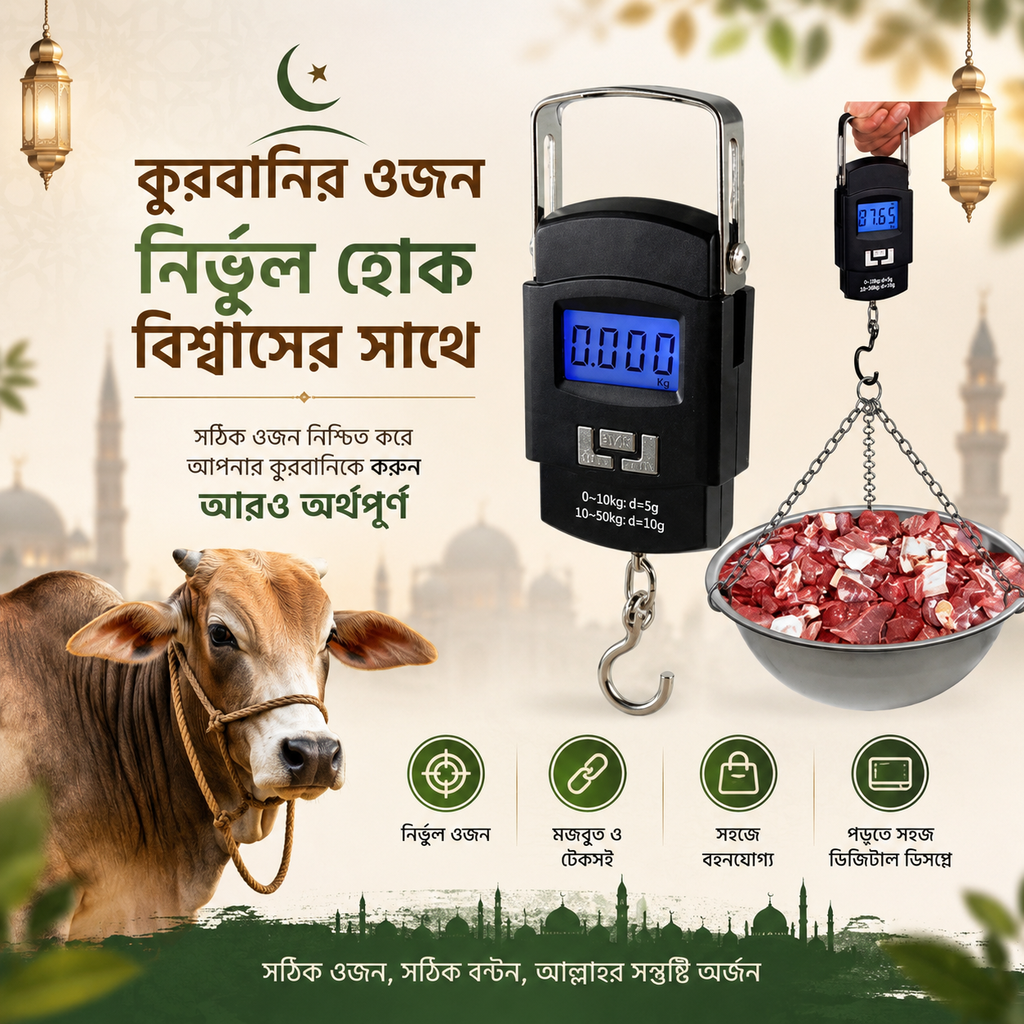 [3240] Portable Hook Weighing Machine Digital