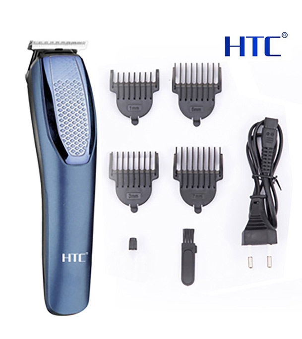 HTC AT-1210 Rechargeable Cordless Beard & Hair Trimmer For Men – (Blue)
