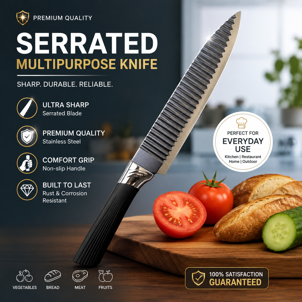 [3525] KUNSION Ultra-Sharp Multi-Purpose Chef Knife