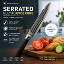 KUNSION Ultra-Sharp Multi-Purpose Chef Knife