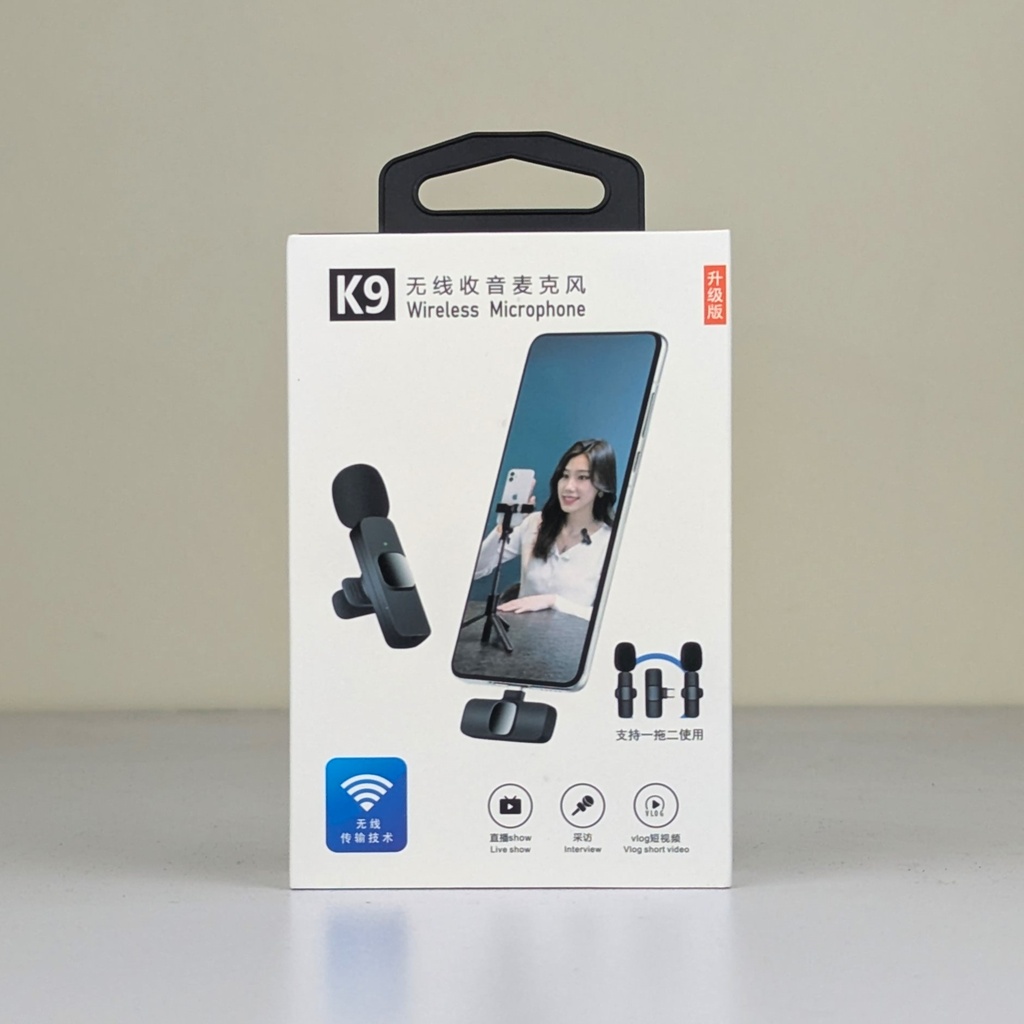 [3600] Wireless K9 Microphone Portable Audio Video Recording Mic Mobile C type