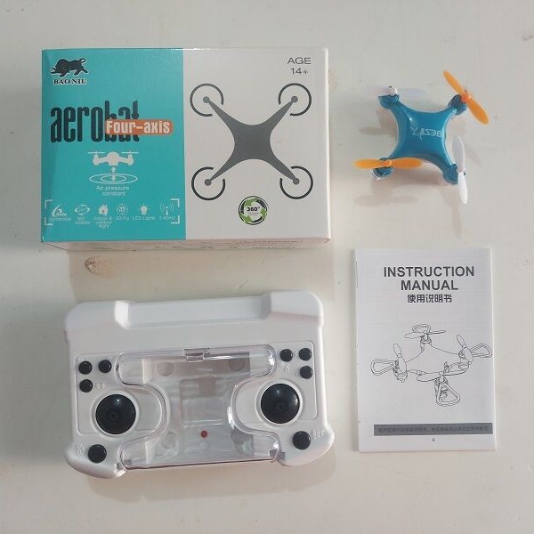[4133] Aerobat 360 Degree Mini Drone With Remote Control